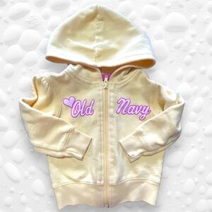 Old navy baby girls 12-18m zip up hoodie